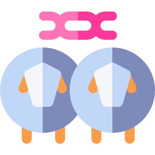 Cloning Basic Rounded Flat icon