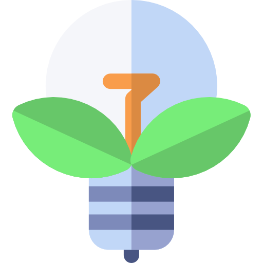 bioenergía Basic Rounded Flat icono