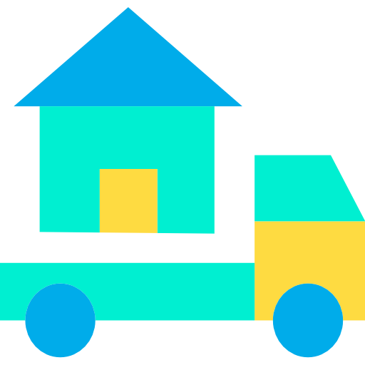 Движущийся грузовик Kiranshastry Flat иконка