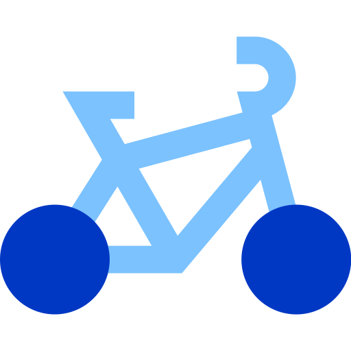 Bicycle Super Basic Duotone Flat icon