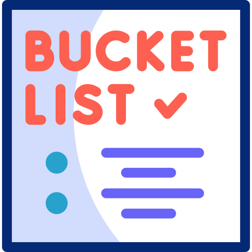 bucket-liste Basic Accent Lineal Color icon