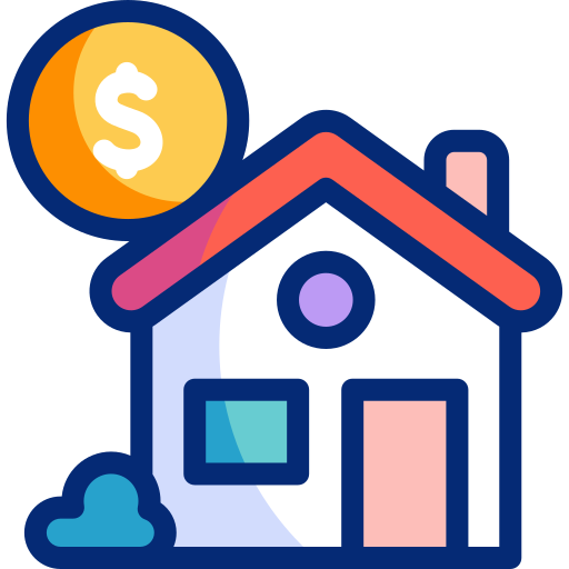 家を買う Basic Accent Lineal Color icon