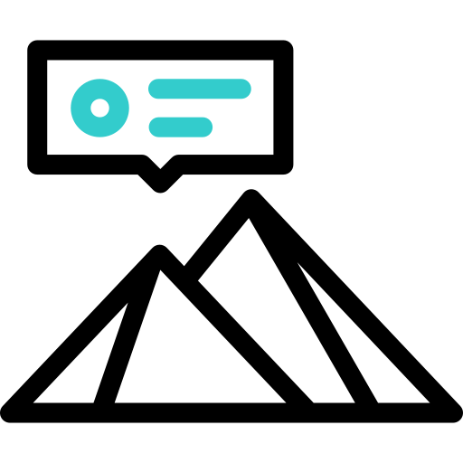 피라미드 방문 Basic Accent Outline icon