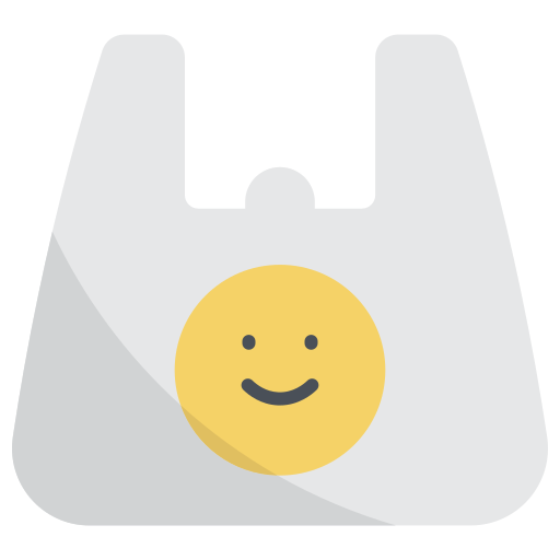 Poly bag Generic color fill icon