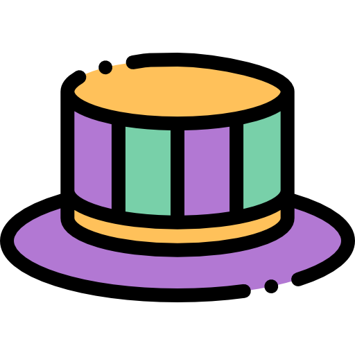 帽子 Detailed Rounded Lineal color icon