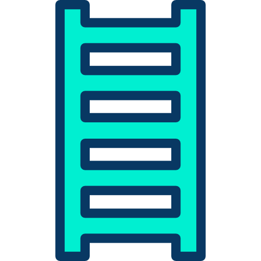 escalera Kiranshastry Lineal Color icono