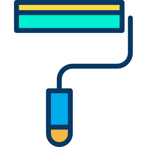 rouleau de peinture Kiranshastry Lineal Color Icône
