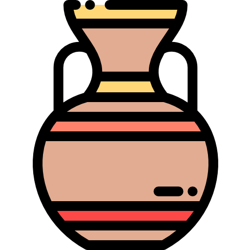 vase Detailed Rounded Lineal color icon