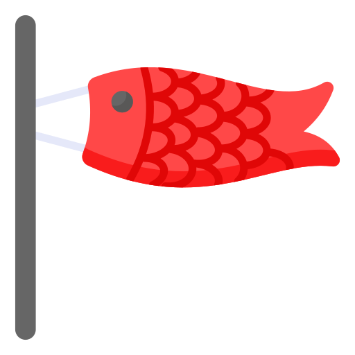 Fish flag Generic color fill icon