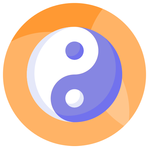 yin yang Generic color fill icoon