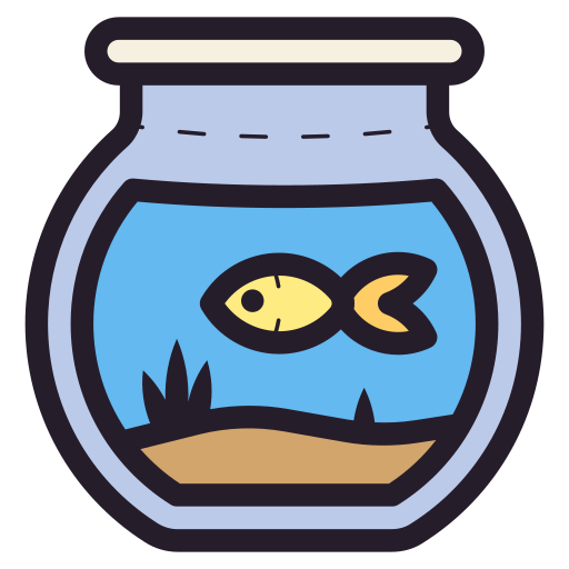 Рыбная миска Generic color lineal-color иконка