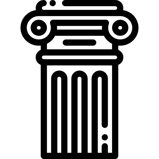 kolom Detailed Rounded Lineal icoon