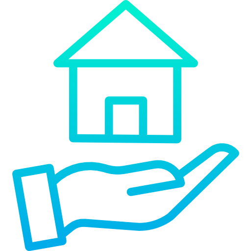 주택 보험 Kiranshastry Gradient icon