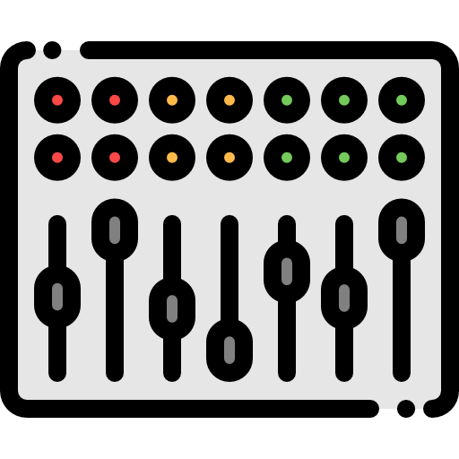 Mixer Detailed Rounded Lineal color icon
