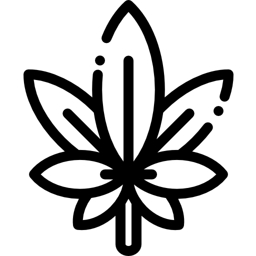 Марихуана Detailed Rounded Lineal иконка