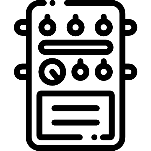 효과 페달 Detailed Rounded Lineal icon