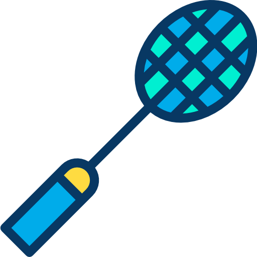 badminton Kiranshastry Lineal Color ikona