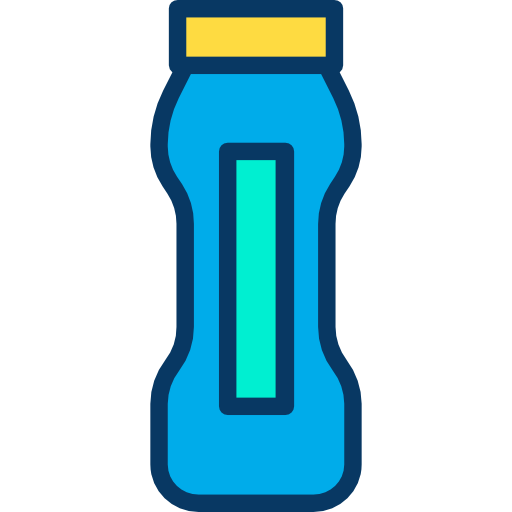 butelka wody Kiranshastry Lineal Color ikona