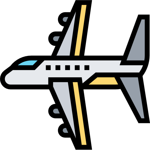Airplane Meticulous Lineal Color icon