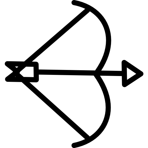 bogenschießen Kiranshastry Lineal icon