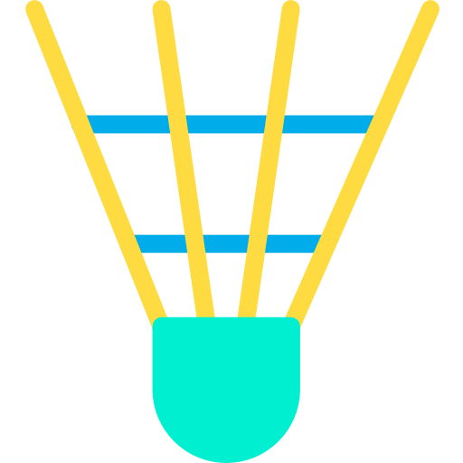 badminton Kiranshastry Flat Icône