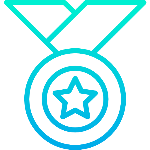 メダル Kiranshastry Gradient icon