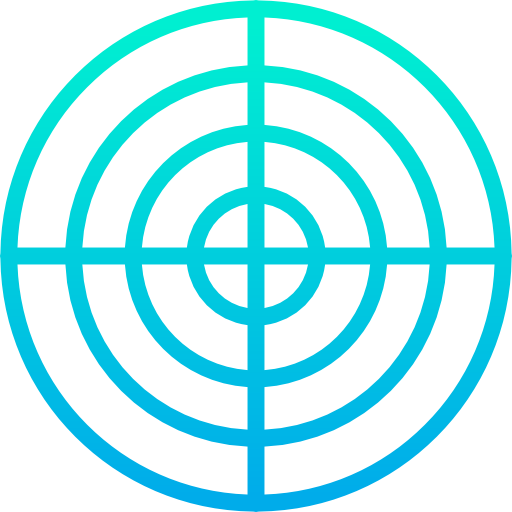 Shooting target Kiranshastry Gradient icon