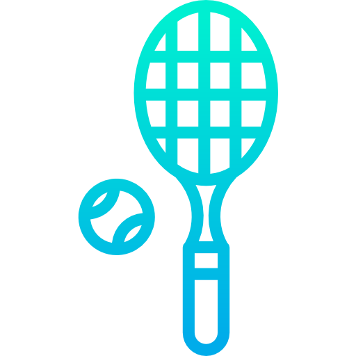 raqueta de tenis Kiranshastry Gradient icono