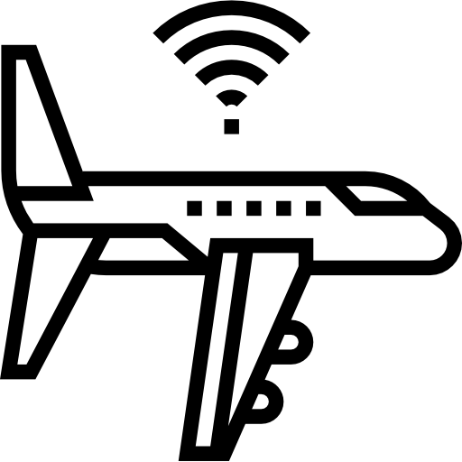 flugzeug Meticulous Line icon