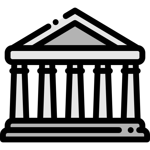 Parthenon Detailed Rounded Lineal color icon