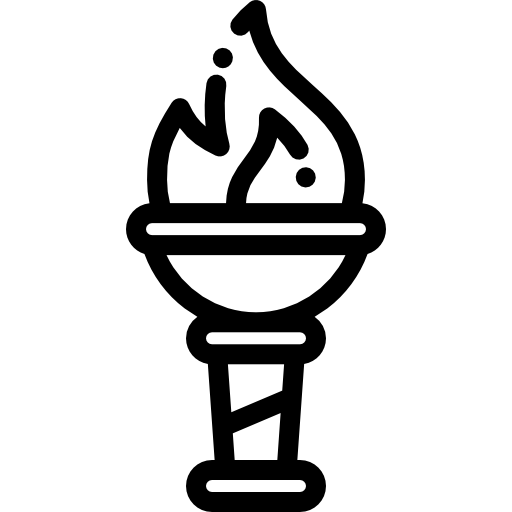 松明 Detailed Rounded Lineal icon