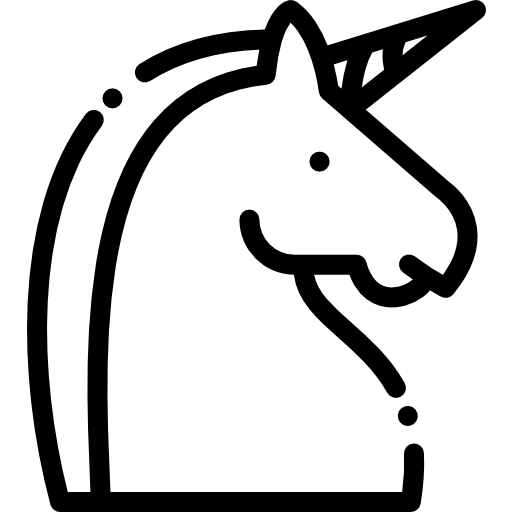 jednorożec Detailed Rounded Lineal ikona