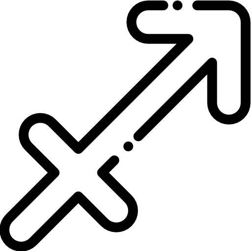 Стрелец Detailed Rounded Lineal иконка