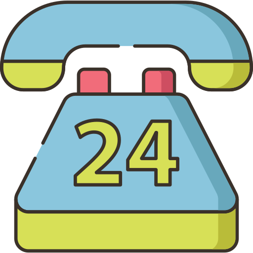 24 ore Flaticons Lineal Color icona