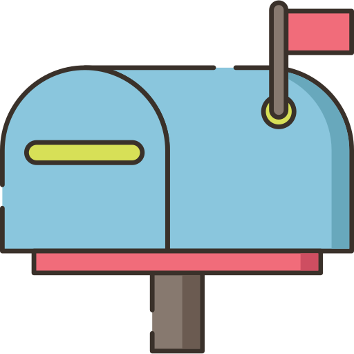 caixa de correio Flaticons Lineal Color Ícone