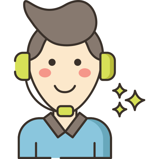 telemarketer Flaticons Lineal Color icon
