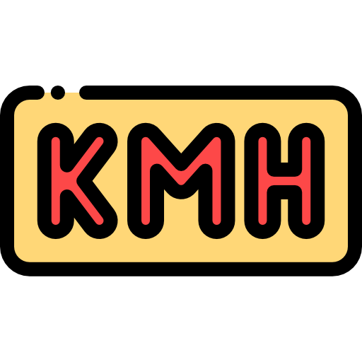 kmh Detailed Rounded Lineal color icon