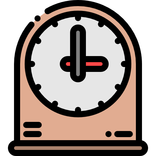 orologio da tavolo Detailed Rounded Lineal color icona