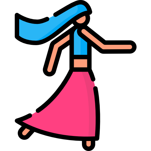 bailarín Special Lineal color icono
