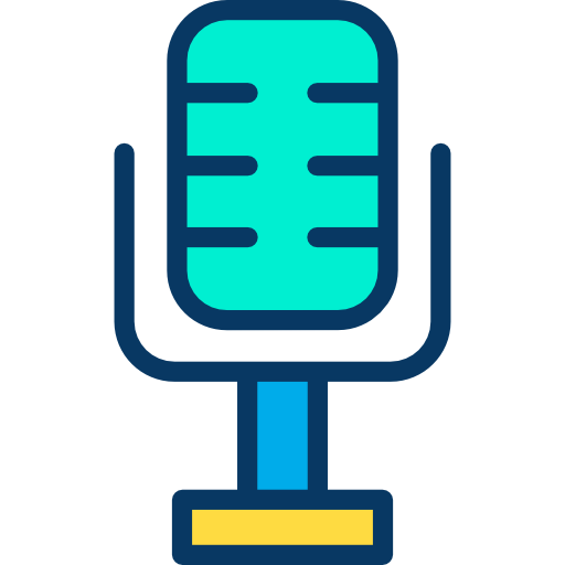 microfono Kiranshastry Lineal Color icona