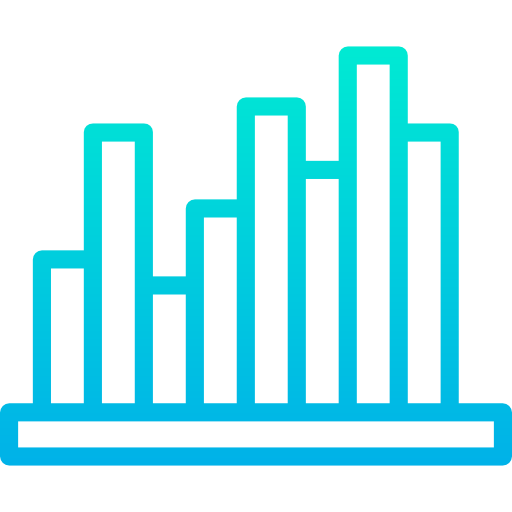 Statistics Kiranshastry Gradient icon