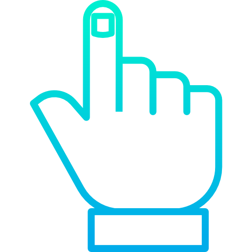 finger Kiranshastry Gradient icon