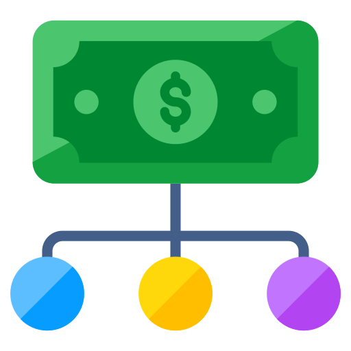 Financial network Generic color fill icon