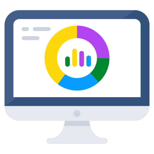 オンライン統計 Generic color fill icon
