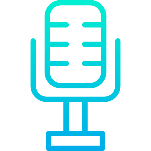 mikrofon Kiranshastry Gradient icon