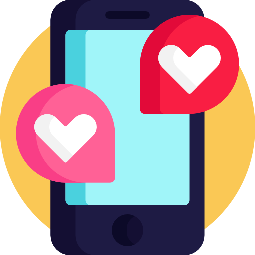 dating app Detailed Flat Circular Flat icon