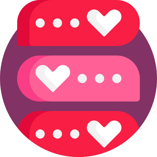 Dating app Detailed Flat Circular Flat icon