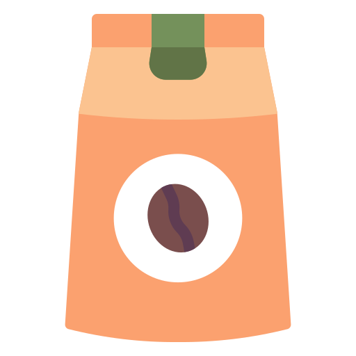 Кофейный пакет Generic color fill иконка