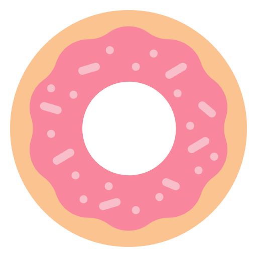 도넛 Generic color fill icon
