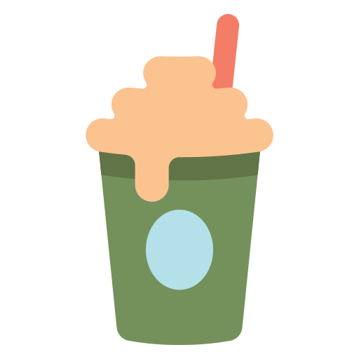 ijskoffie Generic color fill icoon